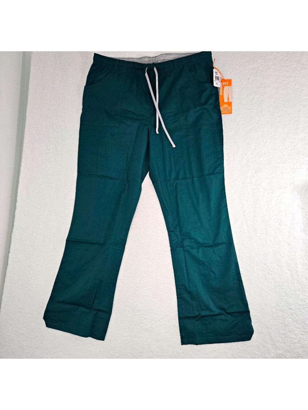 Landau Unisex Green Scrub Pants TXL Modern Fit Drawstring *DAMAGED*